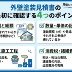 外壁塗装の見積書で最初に確認するポイント